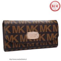 michael kors saffiano groot bruin portefeuilles Groothandel t2tro875